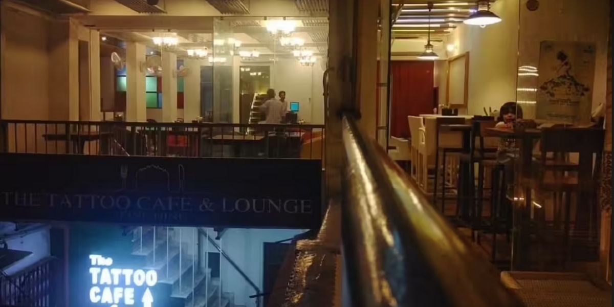 Evening be like hello  Picture of The Tattoo Cafe  Lounge Jaipur   Tripadvisor